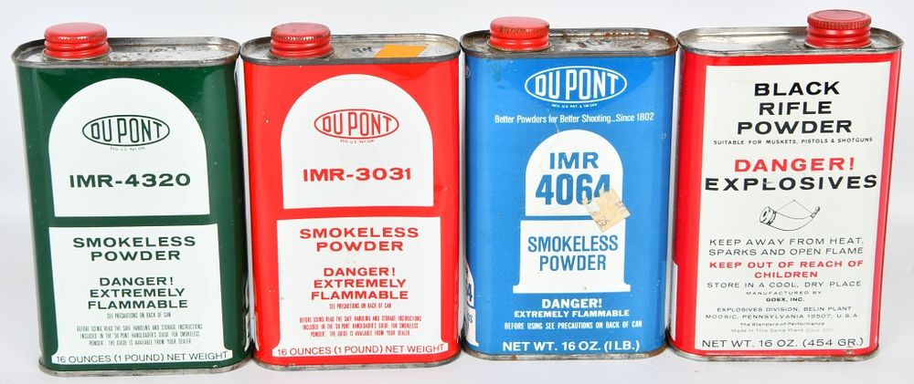 Lot 461: smokeless powder DuPont-IMR 4064, IMR 3031 IMR