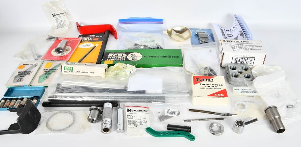 Lot 482: Reloading accessories and parts lot as listed