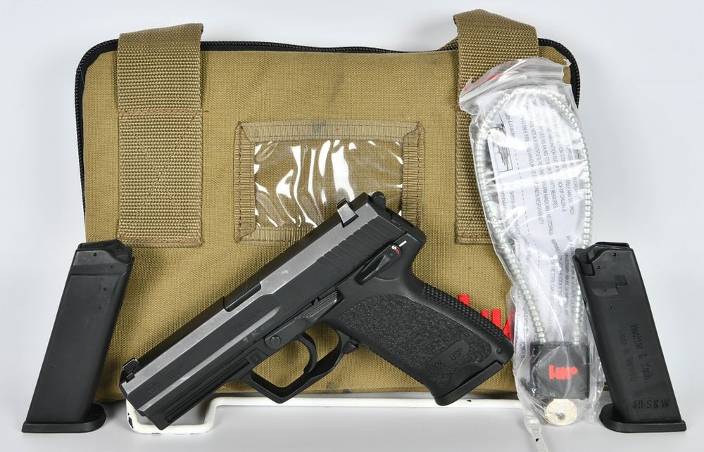Lot 483: Heckler & Koch HK USP .40 Cal Semi Auto Pistol