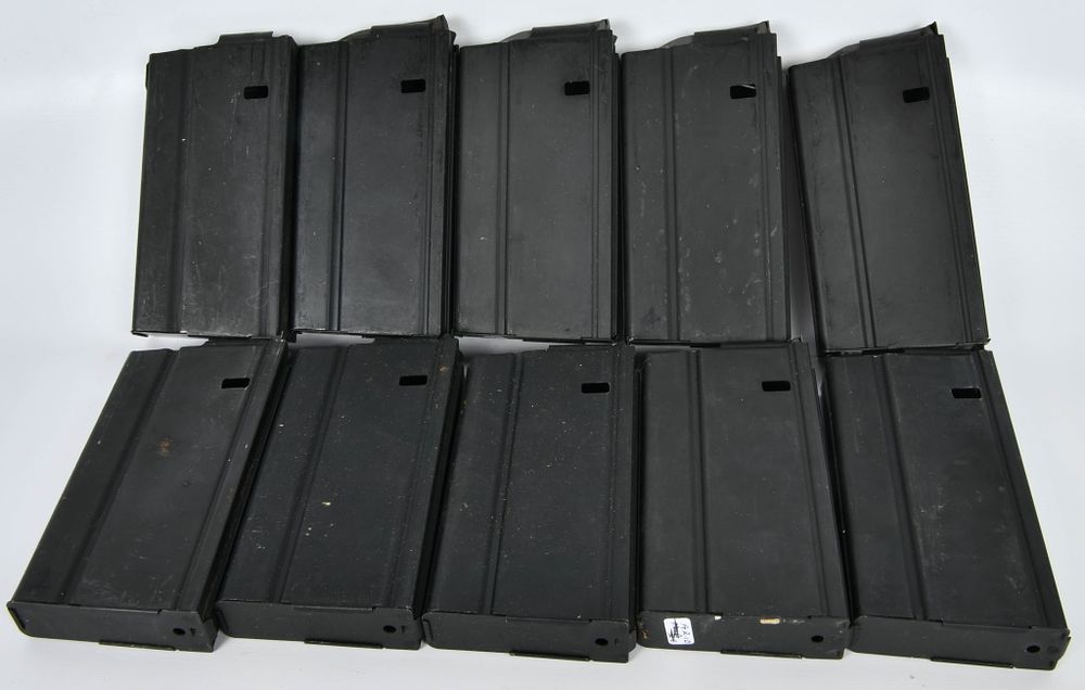 Lot 518: (10) Factory Armalite AR-10 magazines 20 rds