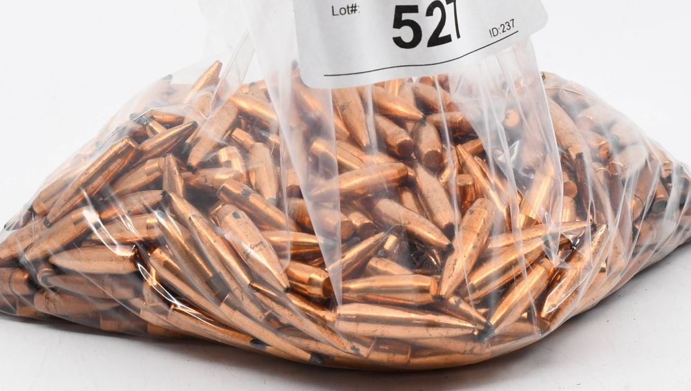 Lot 527: 500 Count Of Mixed .30 Caliber Bullet Tips