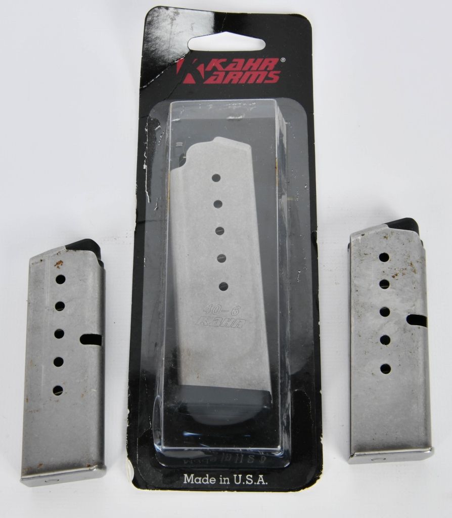 Lot 530: 3 Kahr Arms Metal Magazines
