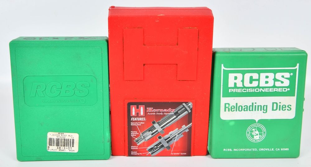 Lot 542: 3 Sets Reloading Dies .30 Carb, 6.5 Creed &