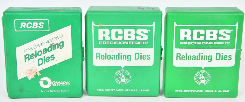 Lot 572: RCBS Reloading Die Sets For .44 Mag, & .45 ACP