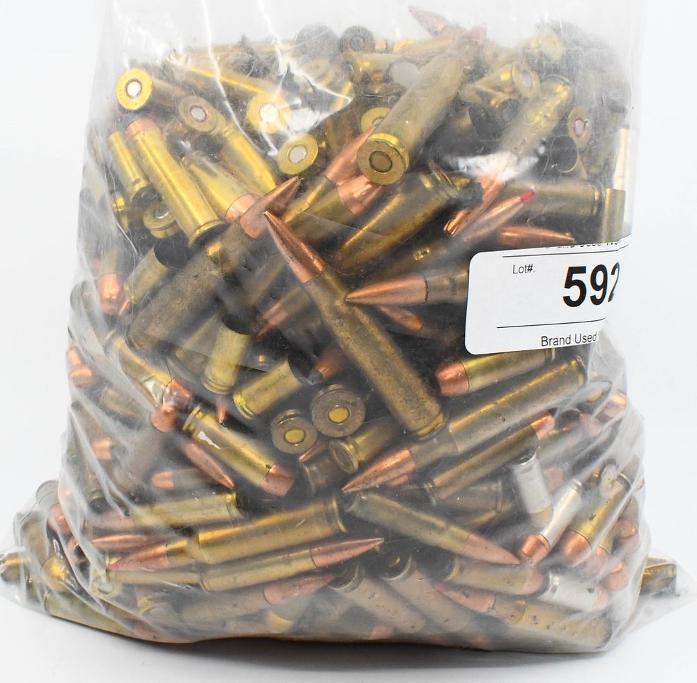 Lot 592: Huge Lot of Misc Ammunition & Brass Casings