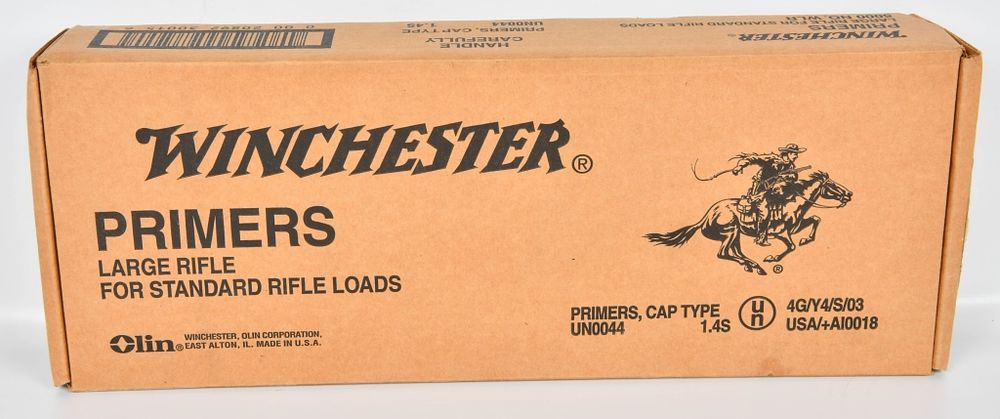 Lot 1004: 5000 Count Case of Winchester Large Rifle Primers