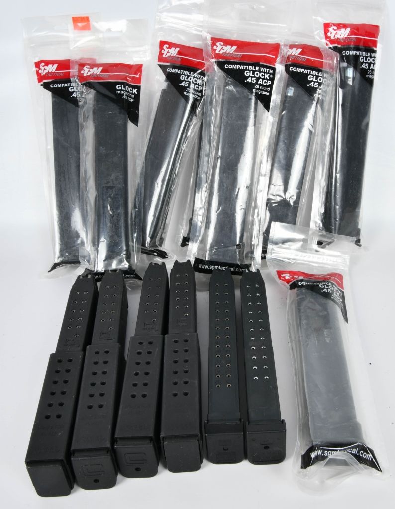 Lot 1025: (14) Various Glock 45 Hi Capacity magazines (8)
