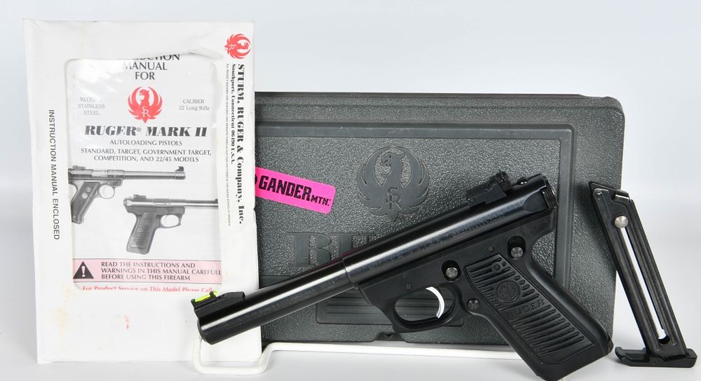 Lot 1074: Ruger 22/45 Target Rimfire Semi Auto Pistol .22 LR