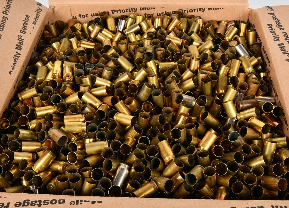 Lot 1082: 40 LBS Of Mixed .45 ACP Empty Brass Casings