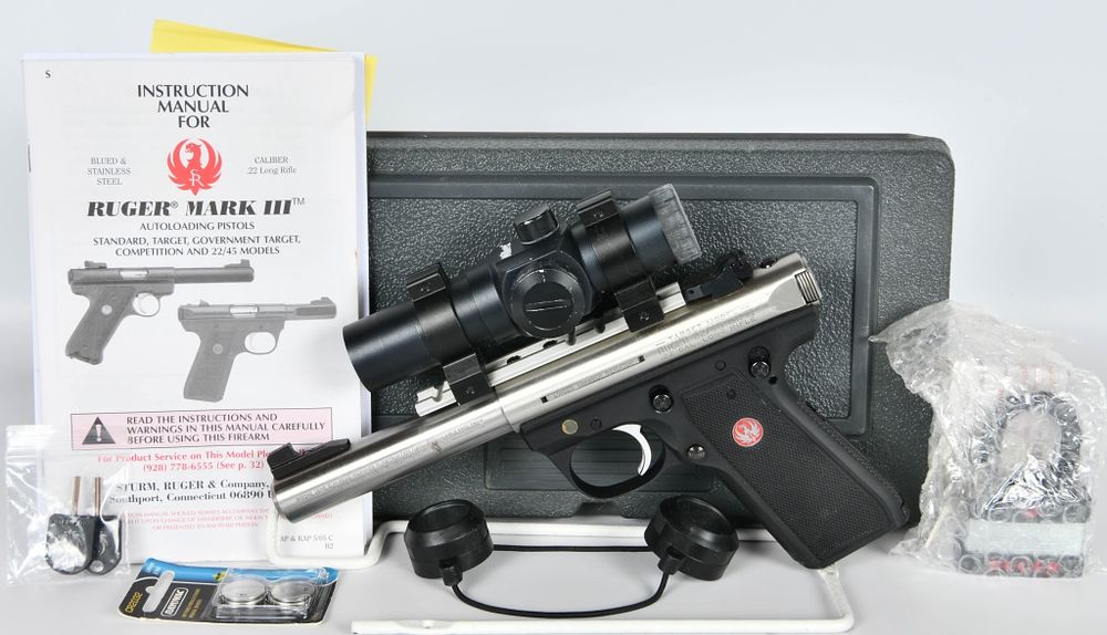 Lot 1134: Ruger Target Model 22/45 MKIII Semi Auto Pistol
