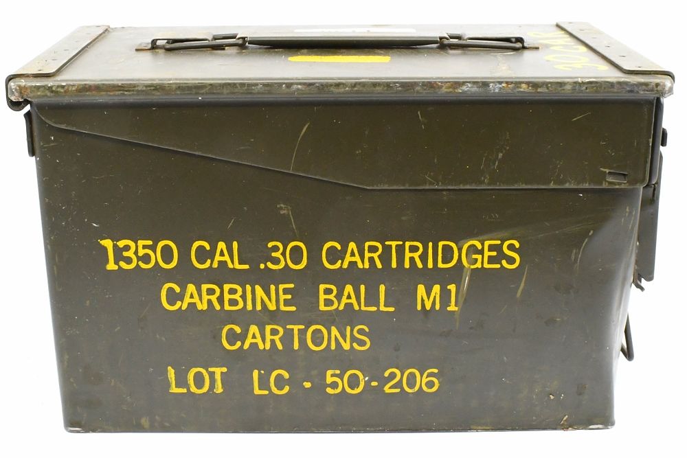 Lot 1153: 750 Rounds Of .30 M1 Carbine Ammunition
