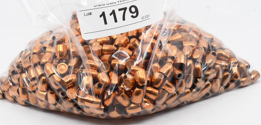 Lot 1179: 1000 Count Of 9mm/380 Reloading Bullet Tips