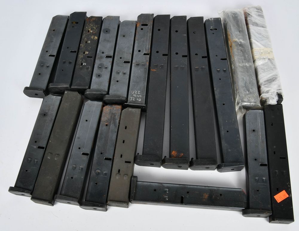 Lot 1223: (20) UZI magazines various 9mm and .45 Acp