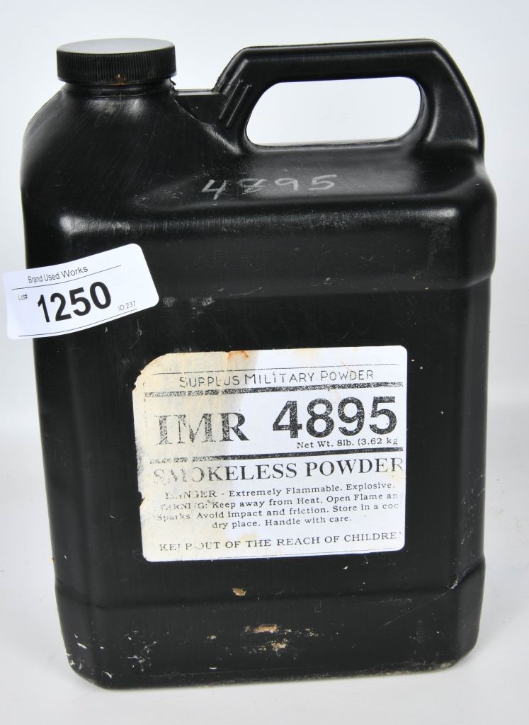 Lot 1250: 8lbs IMR 4895 Match Shooters Rifle Powder