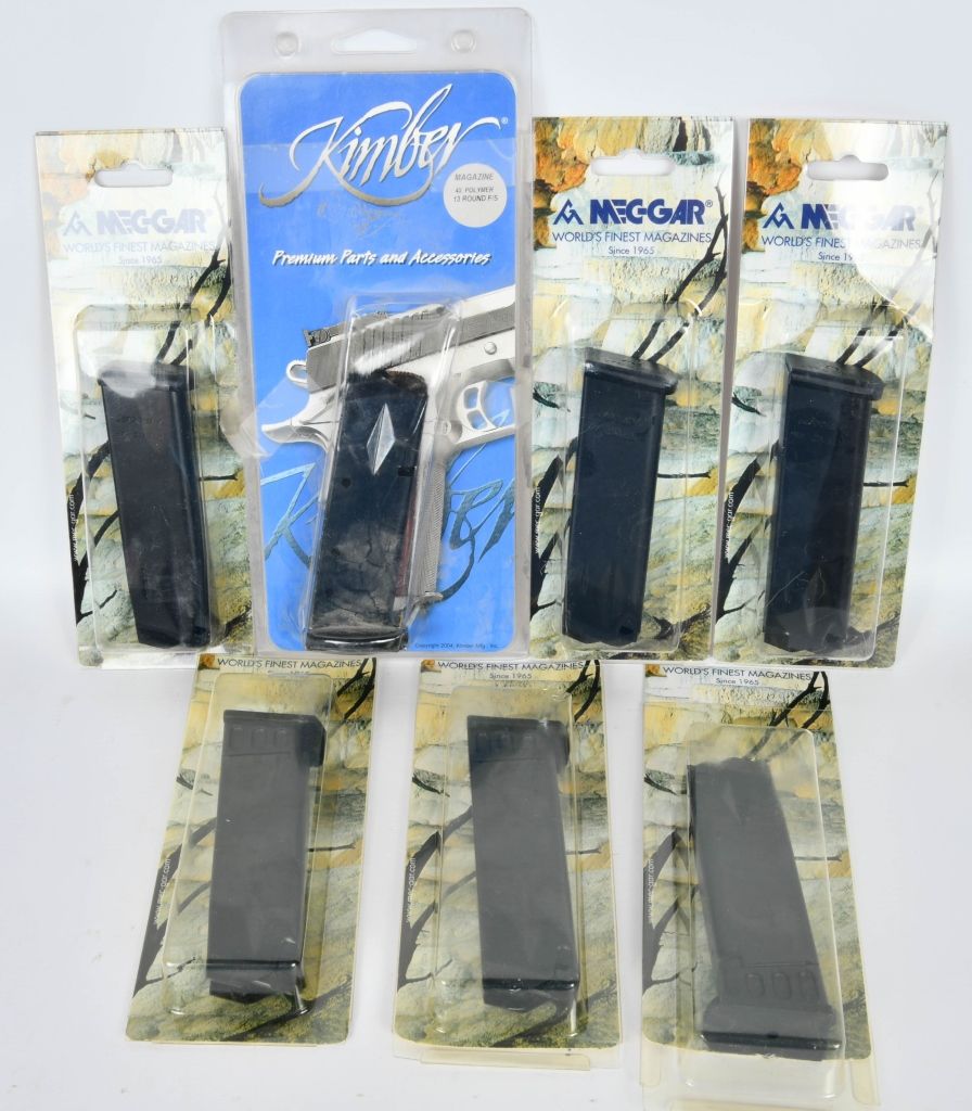 Lot 1253: (7) .45 ACP Magazines NIP, Kimber & Mec-Gar