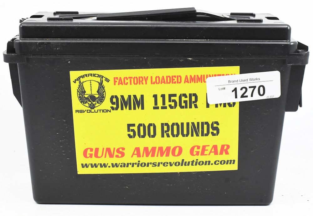 Lot 1270: 500 Rounds Of Mixed 9mm Luger Ammunition