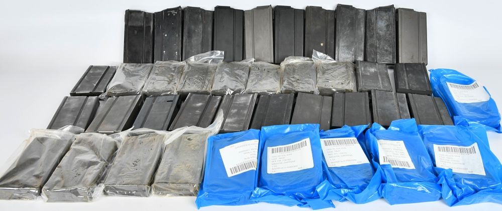 Lot 1307: (40) various M1A Magazine, Cartridge, 7.62mm