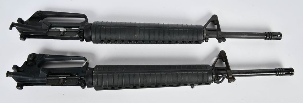 Lot 1328: (2) 20" Black Tactical Complete Armalite