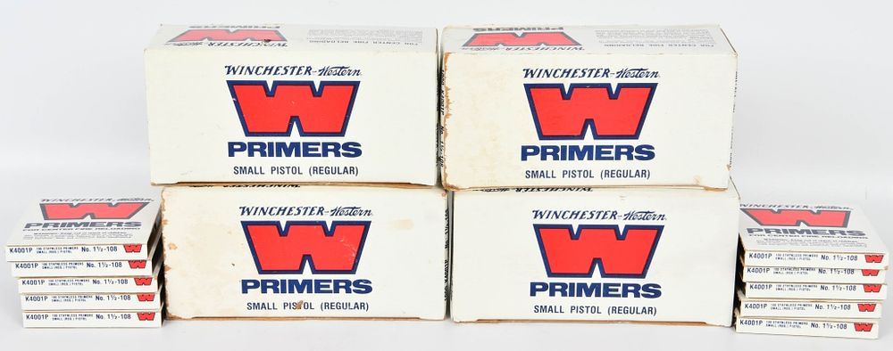 Lot 1400: 5000 Winchester Small Pistol Regular Primers