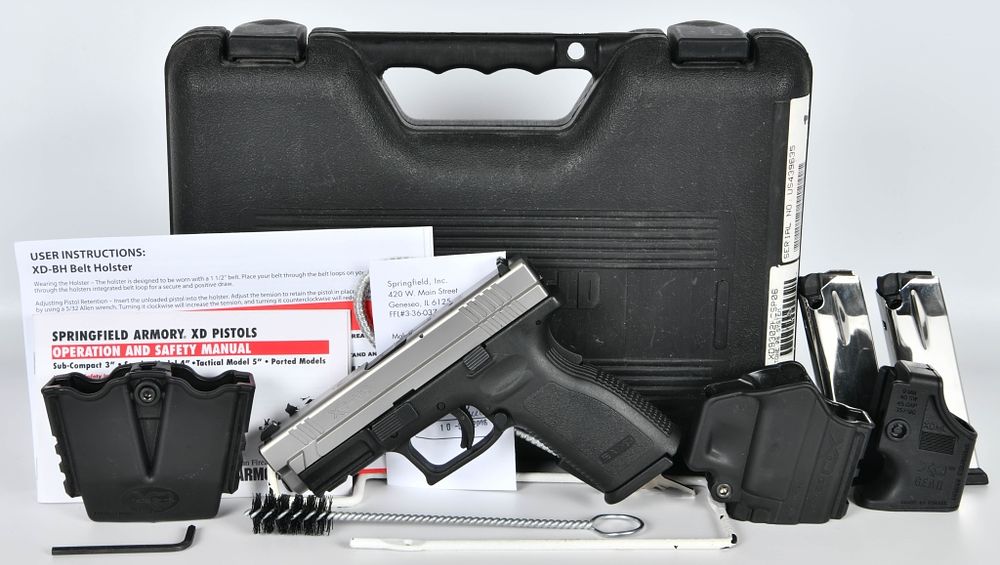 Lot 1440: Springfield Armory XD(M)-40 Semi Auto Pistol Pack