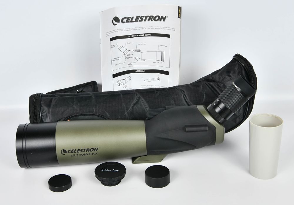 Lot 1454: Celestron Ultima 80 Spotting Scope Like New