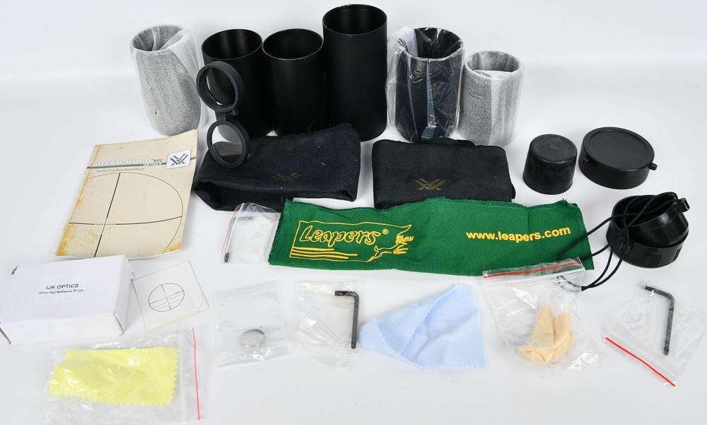 Lot 1481: Huge Lot of Misc Size Scope Shade Covers