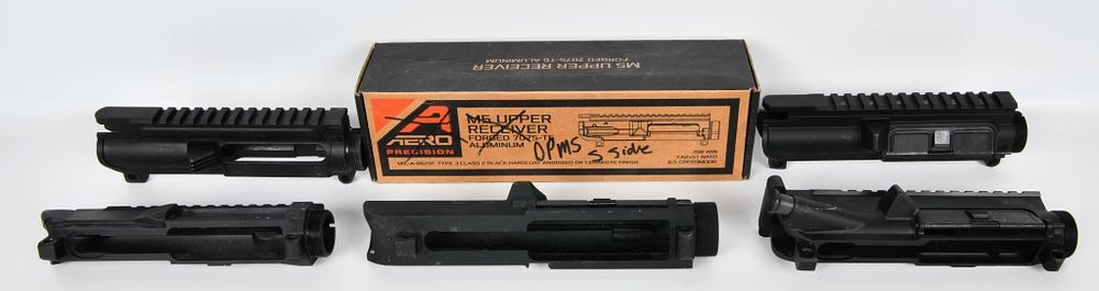 Lot 1514: 6 New Stripped AR-15 Upper Receivers