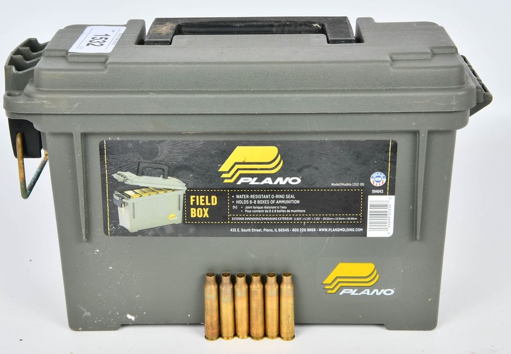 Lot 1532: Plastic Ammo Can Full Of .223/5.56 Empty Brass