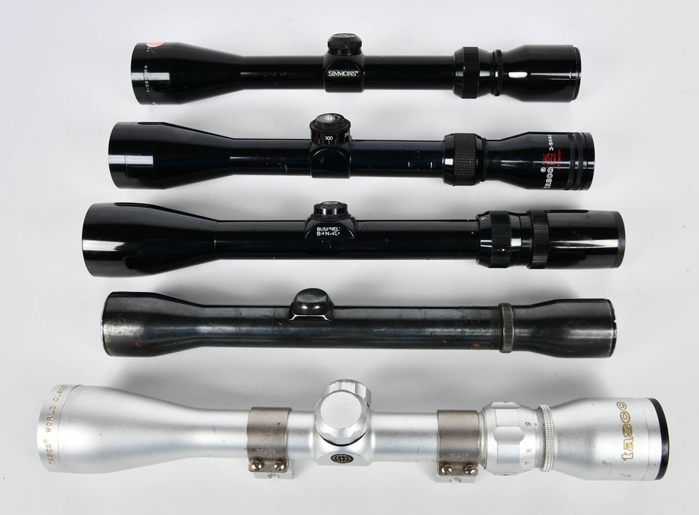 Lot 1538: 5 Various Branded Long Range Riflescopes