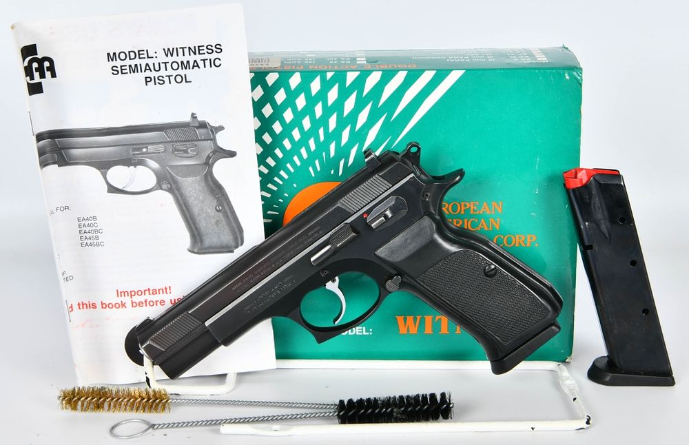 Lot 1554: EAA Model EA 40 Witness .40 S&W Semi Auto Pistol