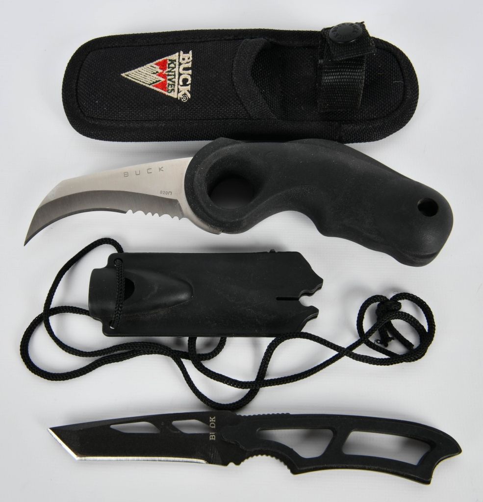 Lot 28: Buck 820 fixed blade utility knife & RARE Fixed