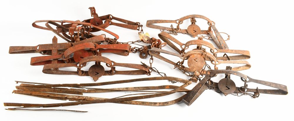 Lot 49: Vintage Oneida / Victor Animal Traps & Fur Stretch