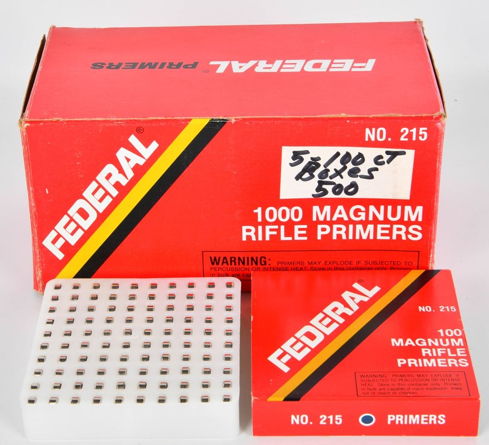 Lot 61: 500 ct Federal Magnum Rifle Primers