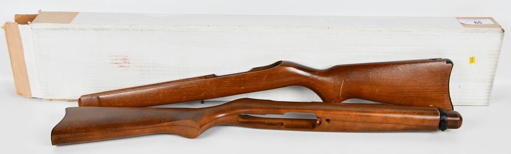 Lot 65: 2 Ruger 10/22 Wood Stocks