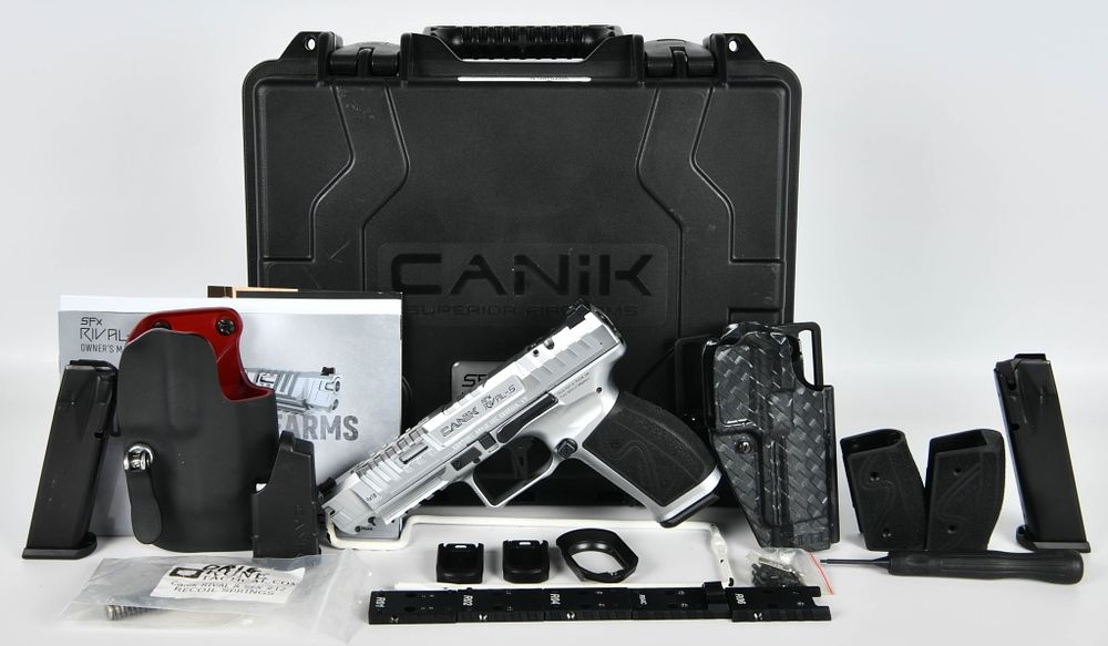 Lot 66: NEW Canik SFX Rival-S Chrome Semi Auto 9mm