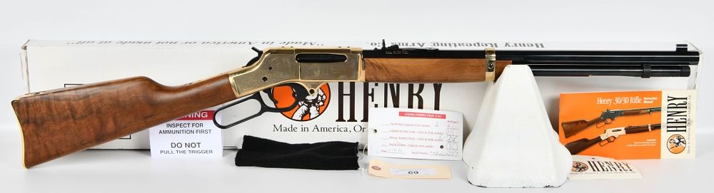 Lot 69: Henry Brass Wildlife Edition Lever Action .30-30