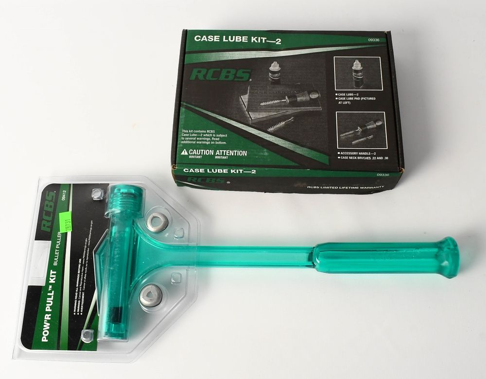 Lot 73: RCBS Case Lube kit-2, Pow'r Pull Kit NEW