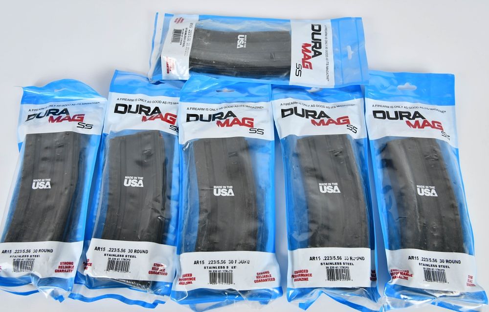 Lot 83: (5) DuraMag A.R.15 6.8 /.224 20 rd Mags & 1 .223/5