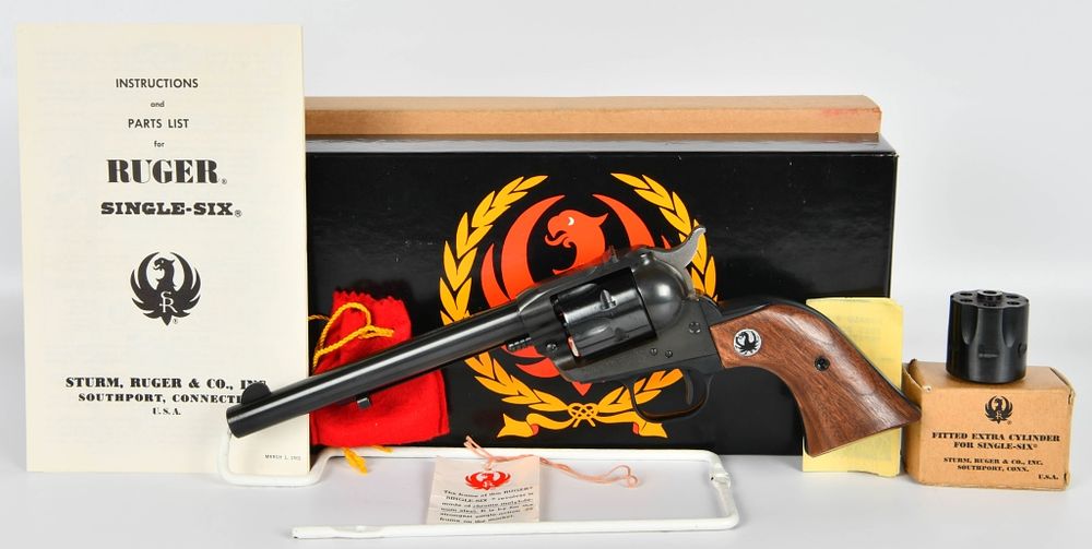 Lot 84: MINT Ruger 3 Screw Single Six Convertible Revolver