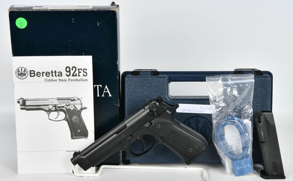 Lot 108: NEW Beretta 92FS Semi Auto Pistol 9MM