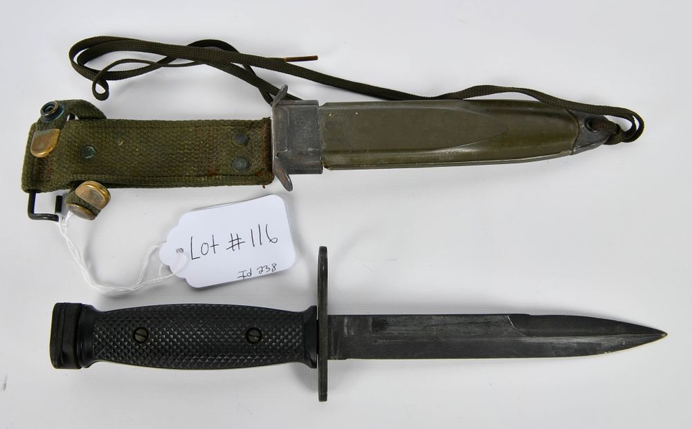 Lot 116: Original US Military M7 Bayonet W/ Sheath