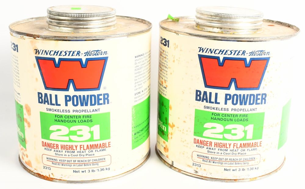Lot 122: Winchester Ball Powder 231 for CF Handgun Load 6lb