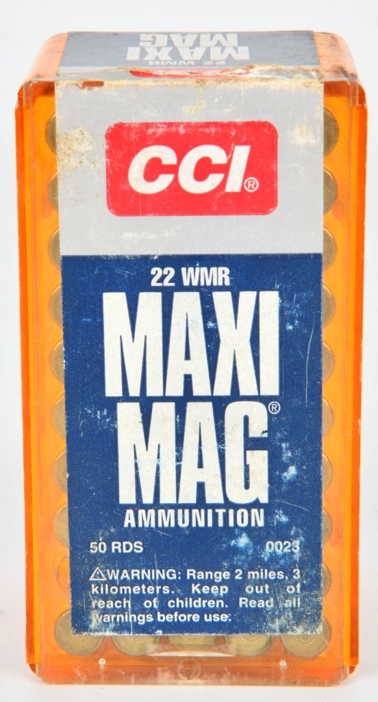 Lot 136: CCI 22 WMR Maxi Mag Ammunition 49 rds