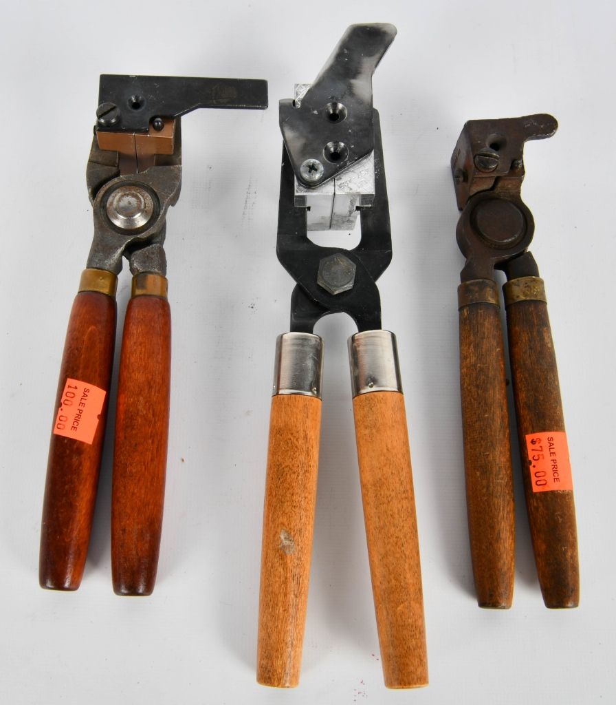 Lot 151: (3) various Bullet mould with handles 50 cal, 4575