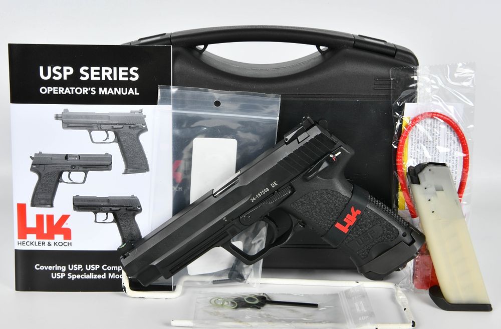 Lot 186: Heckler & Koch HK USP 9 Expert V1 9mm 5.2" Barrel