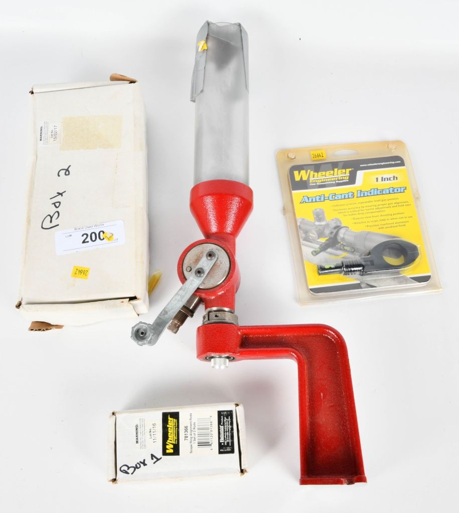 Lot 200: Hornady Powder Measure&stand Scope ring alignment