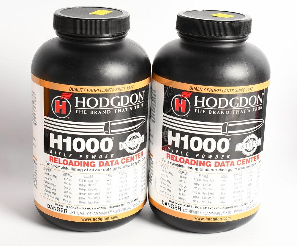 Lot 224: Hodgdon H1000 Rifle Powder 2lb