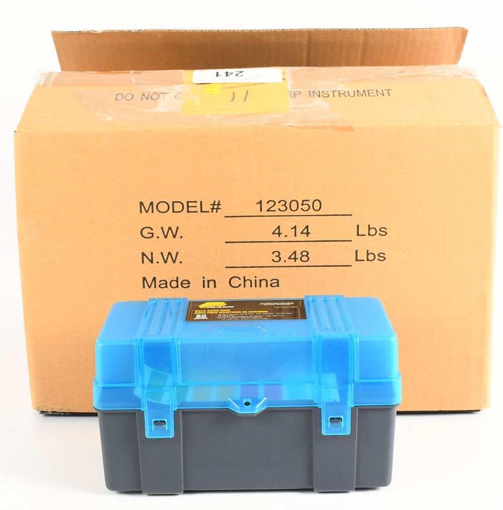 Lot 241: (6) Plano Rifle Ammo Case NEW holds 50 rounds