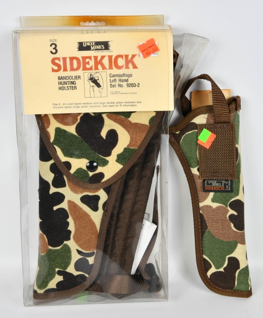 Lot 266: 2 New Uncle Mikes Sidekick Camo Holsters