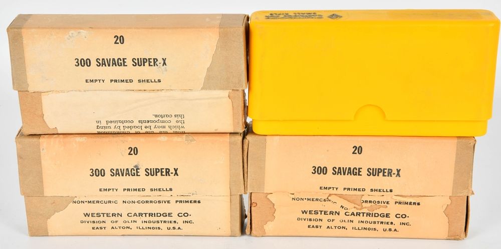 Lot 280: 20 Rds Of .300 Savage & 60 Empty Brass Casings
